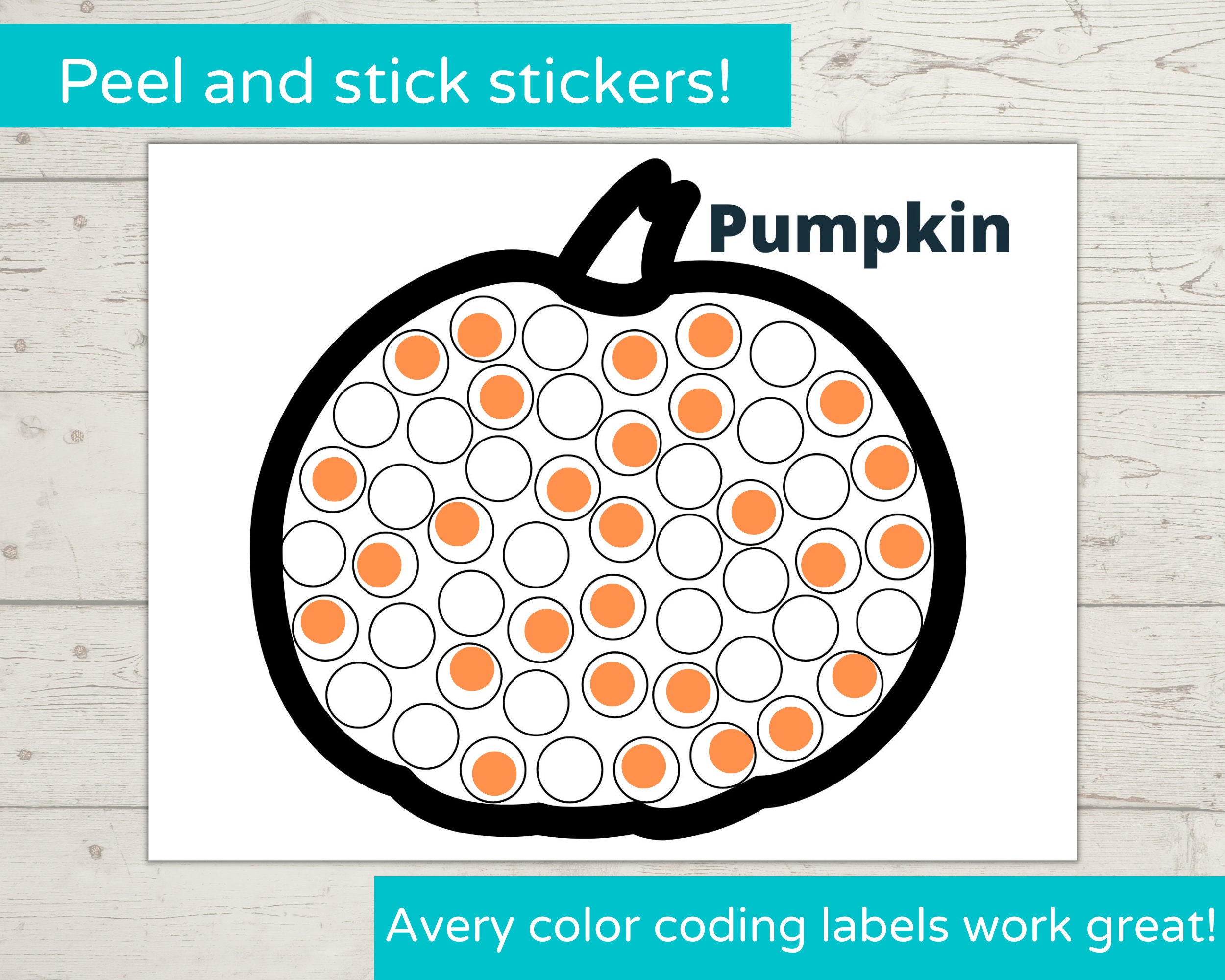 Fall Dot Marker Printables/ Do a Dot Printable/ Toddler Activity