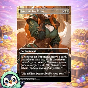 Smothering Tithe MTG Proxy – Custom Furry Commander EDH Magic Card | Proxy Pengu