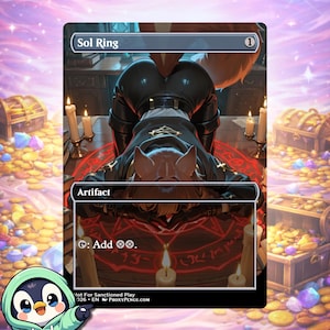 Sol Ring MTG Proxy – Custom Furry Commander EDH Magic Card | Proxy Pengu