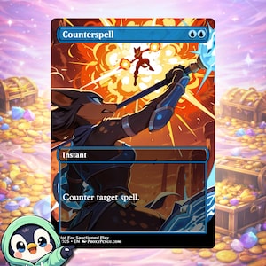 Counterspell MTG Proxy – Custom Furry Commander EDH Magic Card | Proxy Pengu
