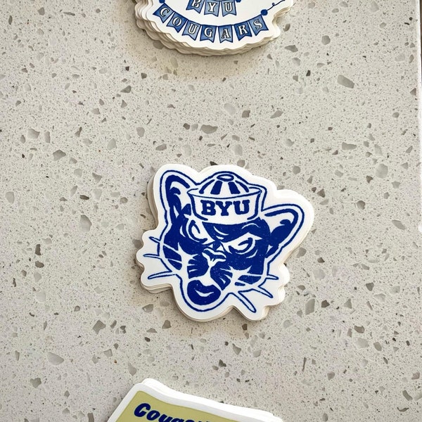 BYU Watercolor stickers