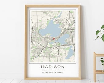 Benutzerdefinierte Stadt Karte, personalisierte Karte, benutzerdefinierte Karte Poster, jede Stadt, Wand-Dekor, Stadt Karte digitaler Download, digitale Dateien, Karte Download