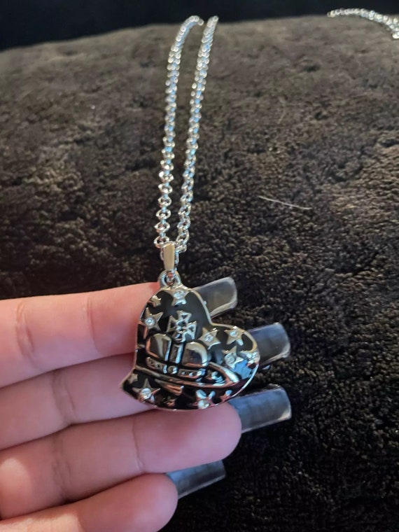 Vivienne Westwood Heart Necklace | Etsy 