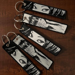 Horror Manga Lanyard / Jet Tag Keychain