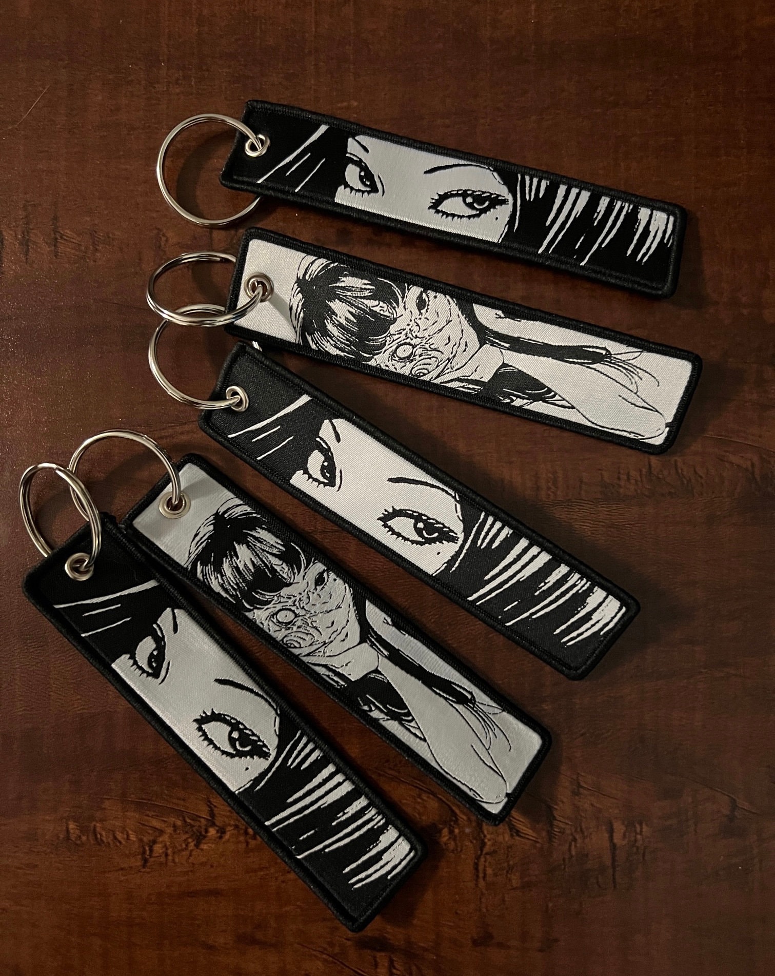 Horror Manga Lanyard / Jet Tag Keychain