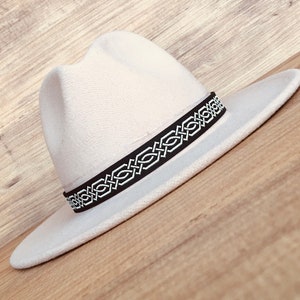 Celtic Knot Cowboy Hat band, Handmade  Adjustable size Hat Belt,  Hatband for Men and Women, Christmas gift