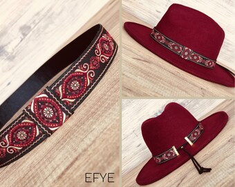 Hatbands for Fedora Hats, Cowboy Hat Band, Western Hatband  display picture 3