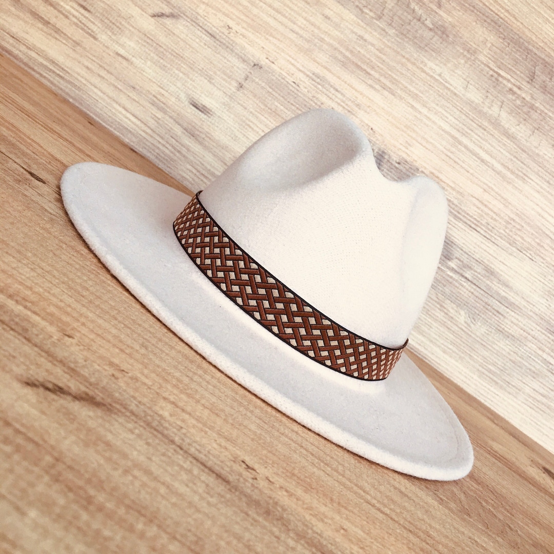 Brown and Light Brown Hat Band Hat Band for Western Fedora Etsy