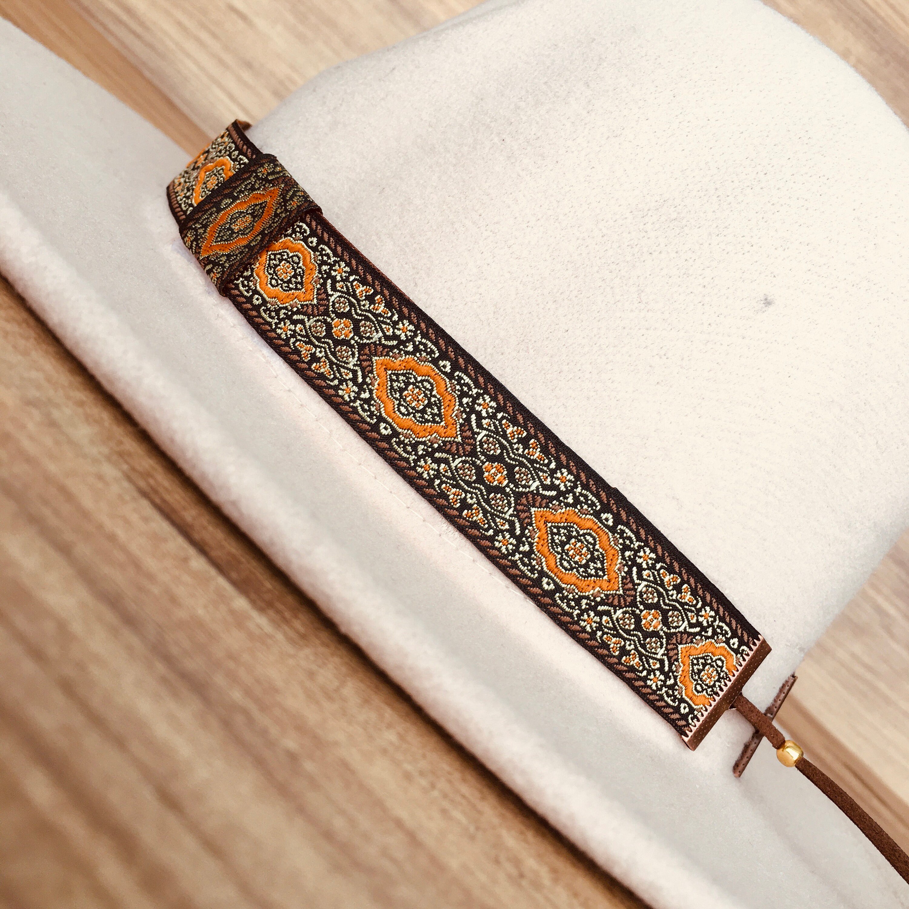 6865 Adjustable Hat Bands For Men And Women Fedora Cowboy Ribbon Amazon.com: Hat Band, Cowboy hat Accessories, Adjustable  main image 2