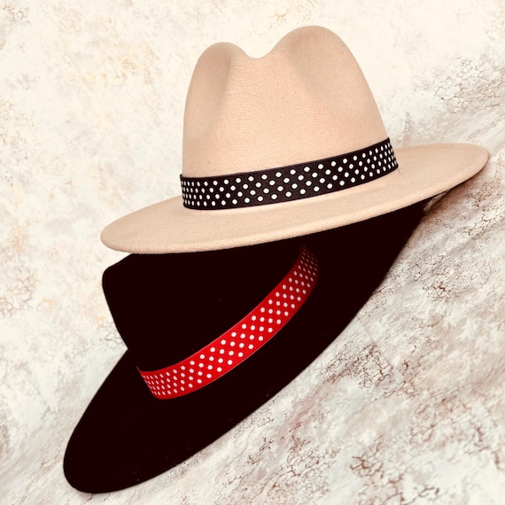 Polka Dot Hat Band: Jacquard Ribbon Adjustable Fit Hatbands  display picture 3