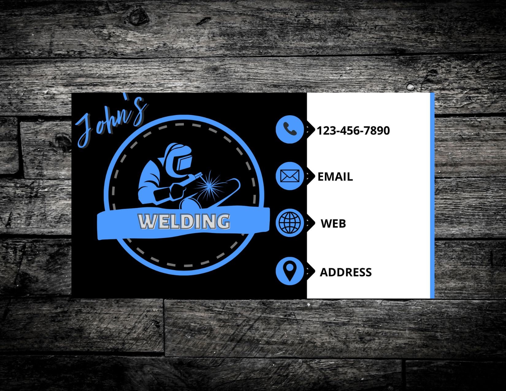 Unique Business Cards Welding Services Business Card Template