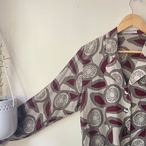 Vintage Jaeger Suit | 1970s | Silk Skirt Suit | Power Dressing | 100% Silk | 1940s Aesthetic | Floral Abstract Skirt & Shirt