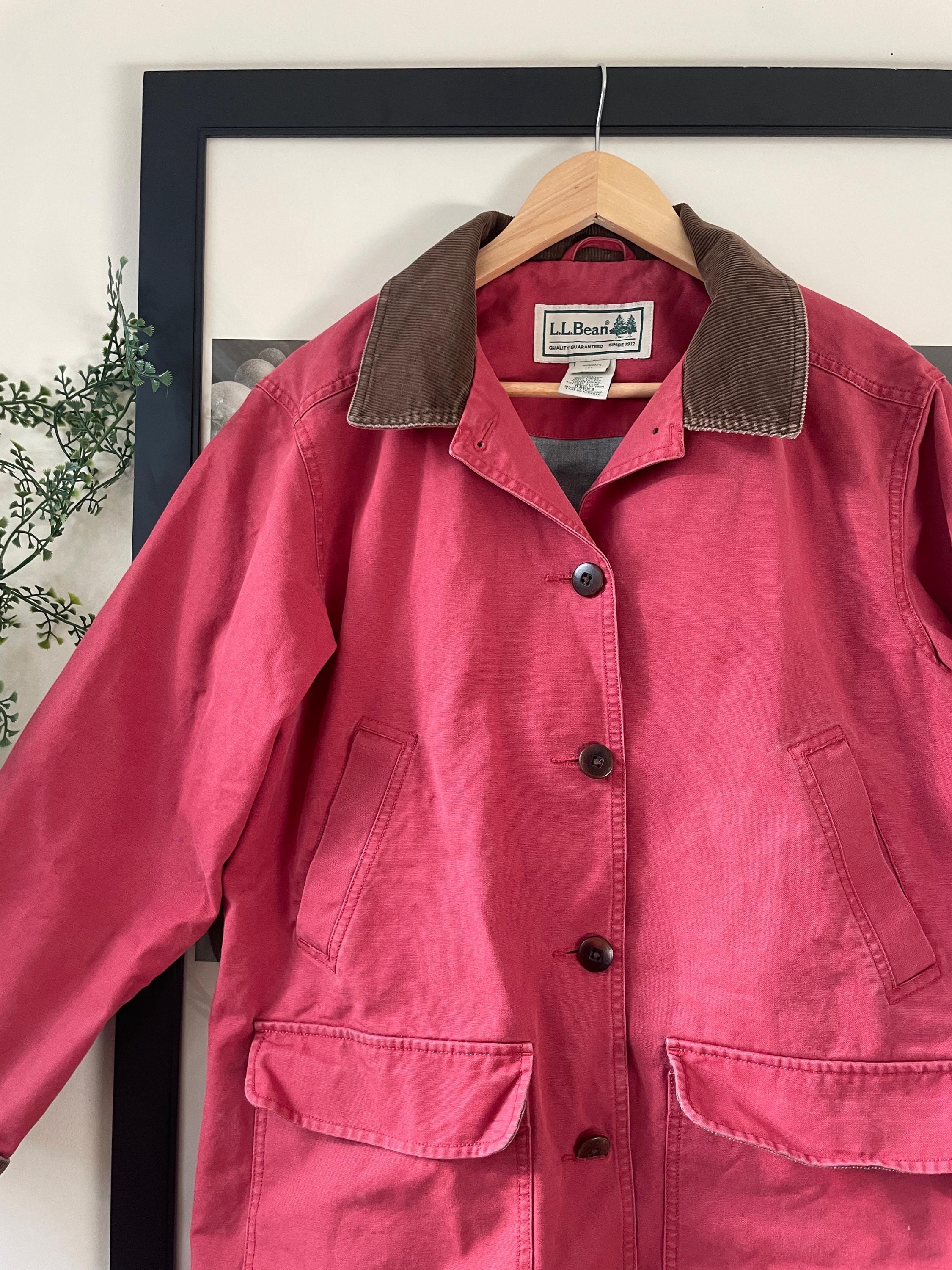 Vintage 1990s | L.l.bean Work Jacket | Corduroy Jacket | Red Barn