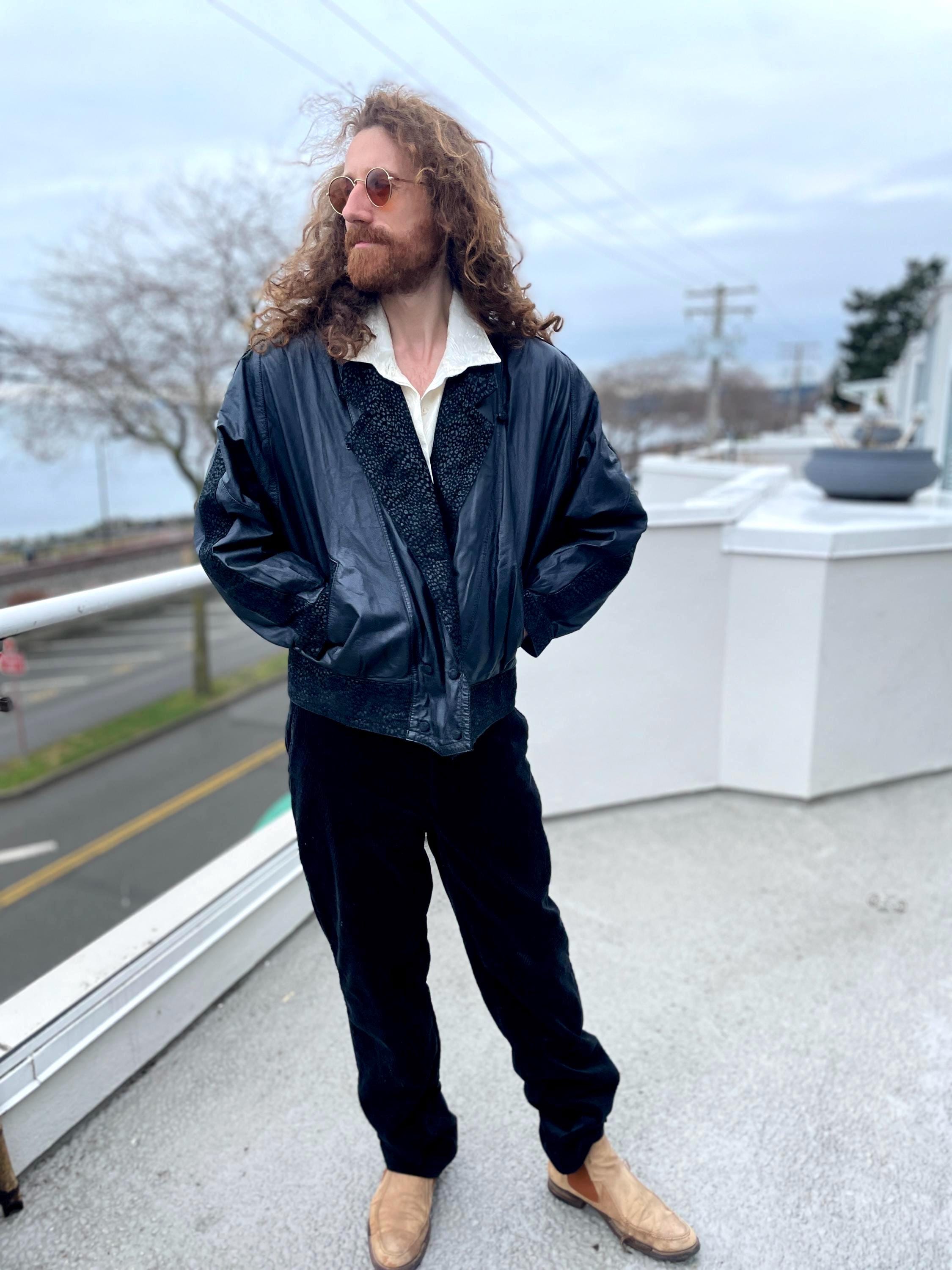 Vintage Byrnes & Baker Jacket | 1980s | Black Leather | Leather