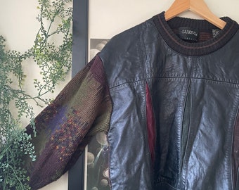 Saxony leather clearance sweaters