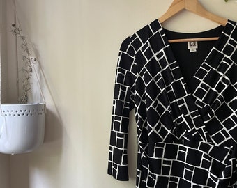 anne klein black and white dress ANNE KLEIN Sleeveless Dress – eKlozet main image 1