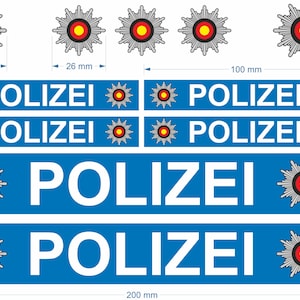 High-quality stickers POLICE POLICE 11-piece set accessories for Bobbycar bicycle balance bike model building bike boat Playmobil badge RC
