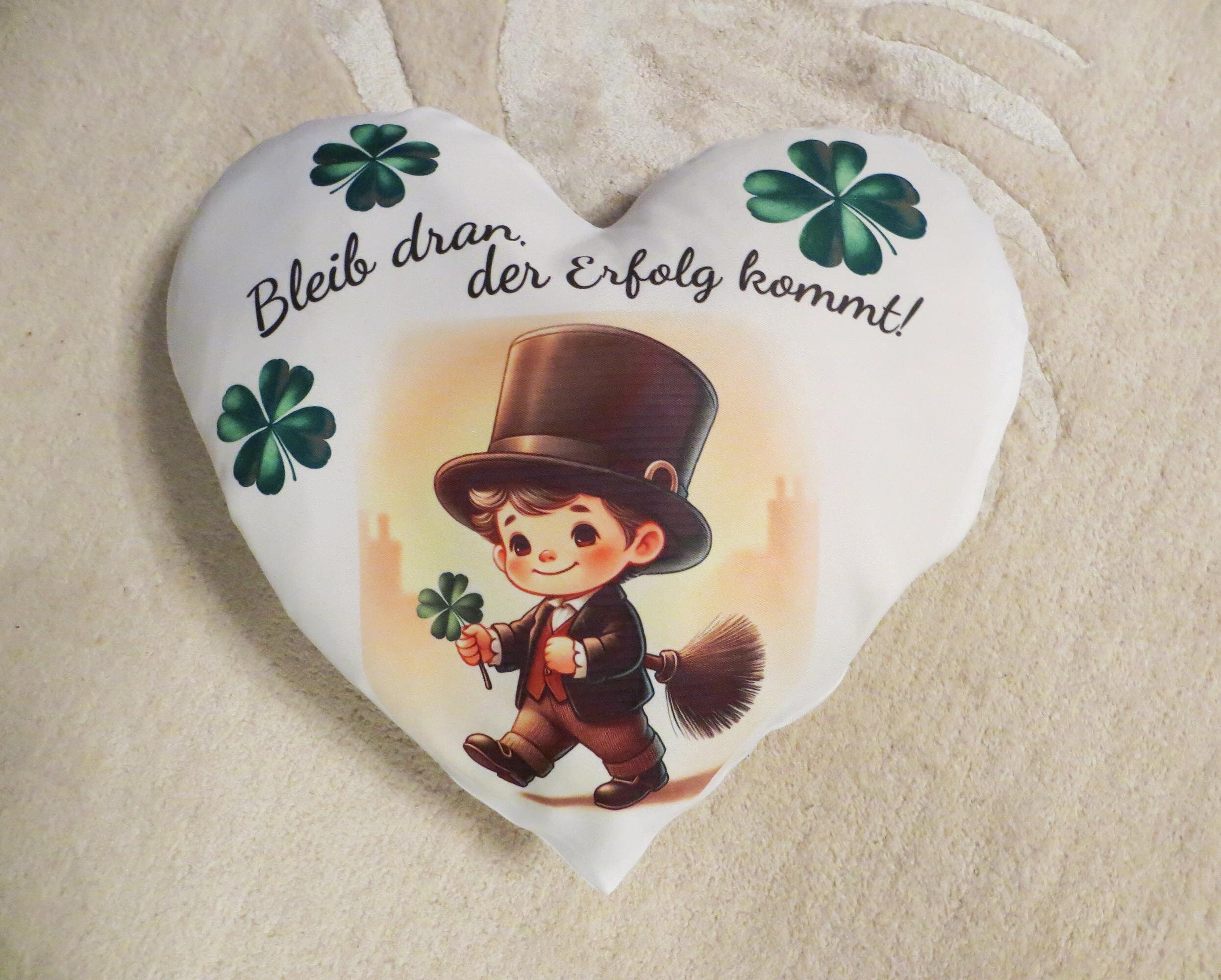 Schornsteinfeger-Schild "Hier Wohnt Ein Glücksbringer" – 30x10 Cm Alu-Verbund, Wetterfest