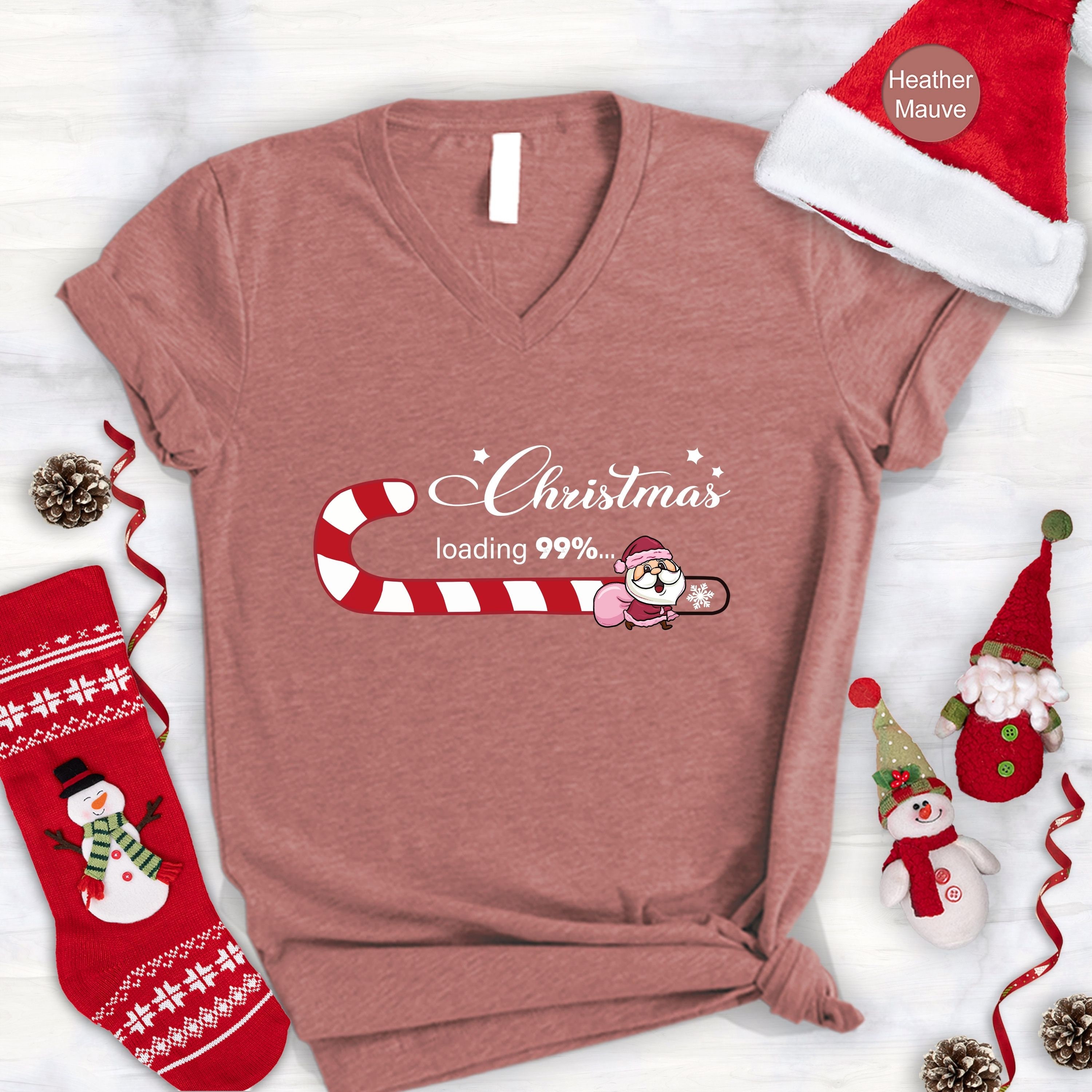 Discover Christmas Candy Cane Shirt, Funny Christmas Shirt, Christmas Santa Claus T-Shirt