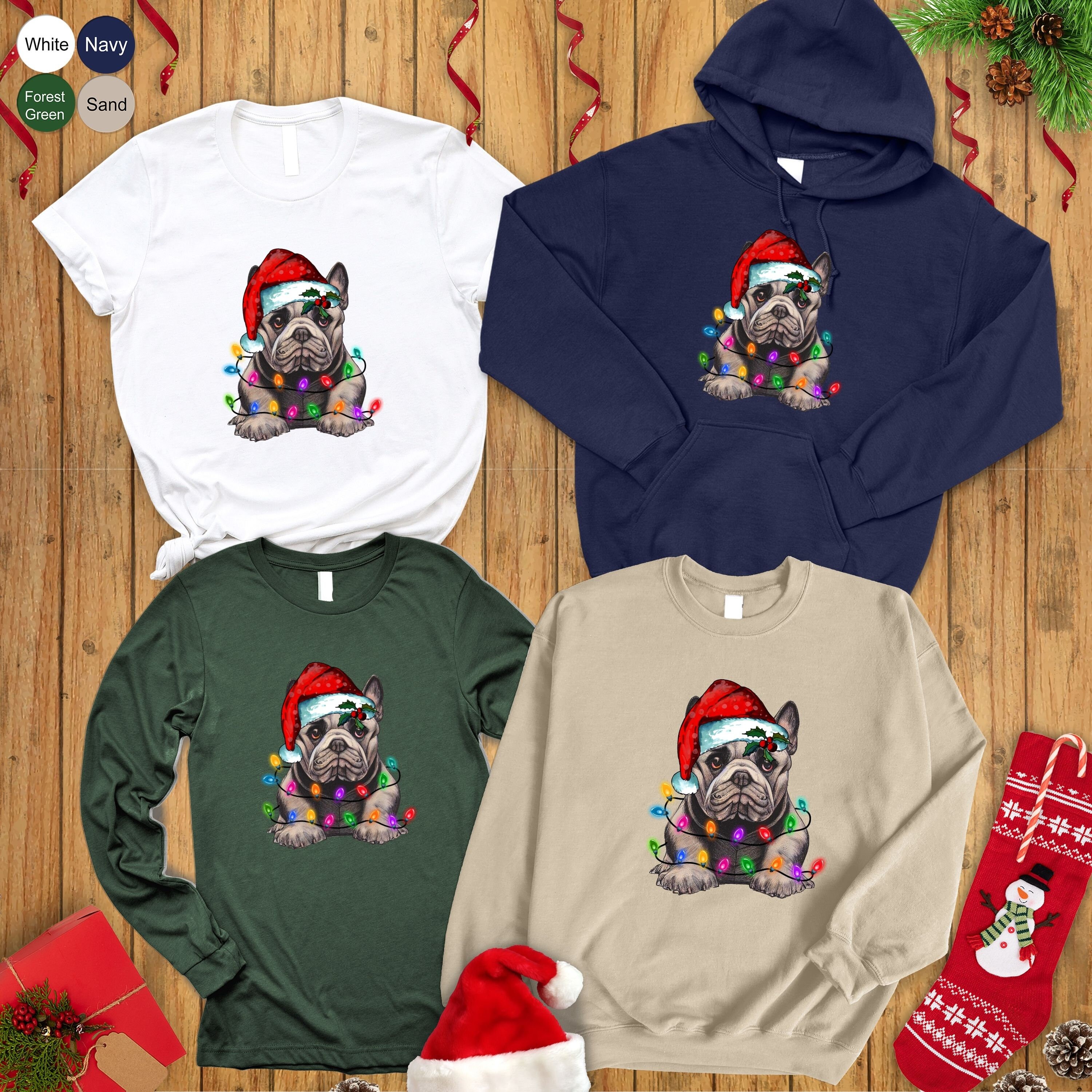 Discover French Bulldog Christmas Sweatshirt