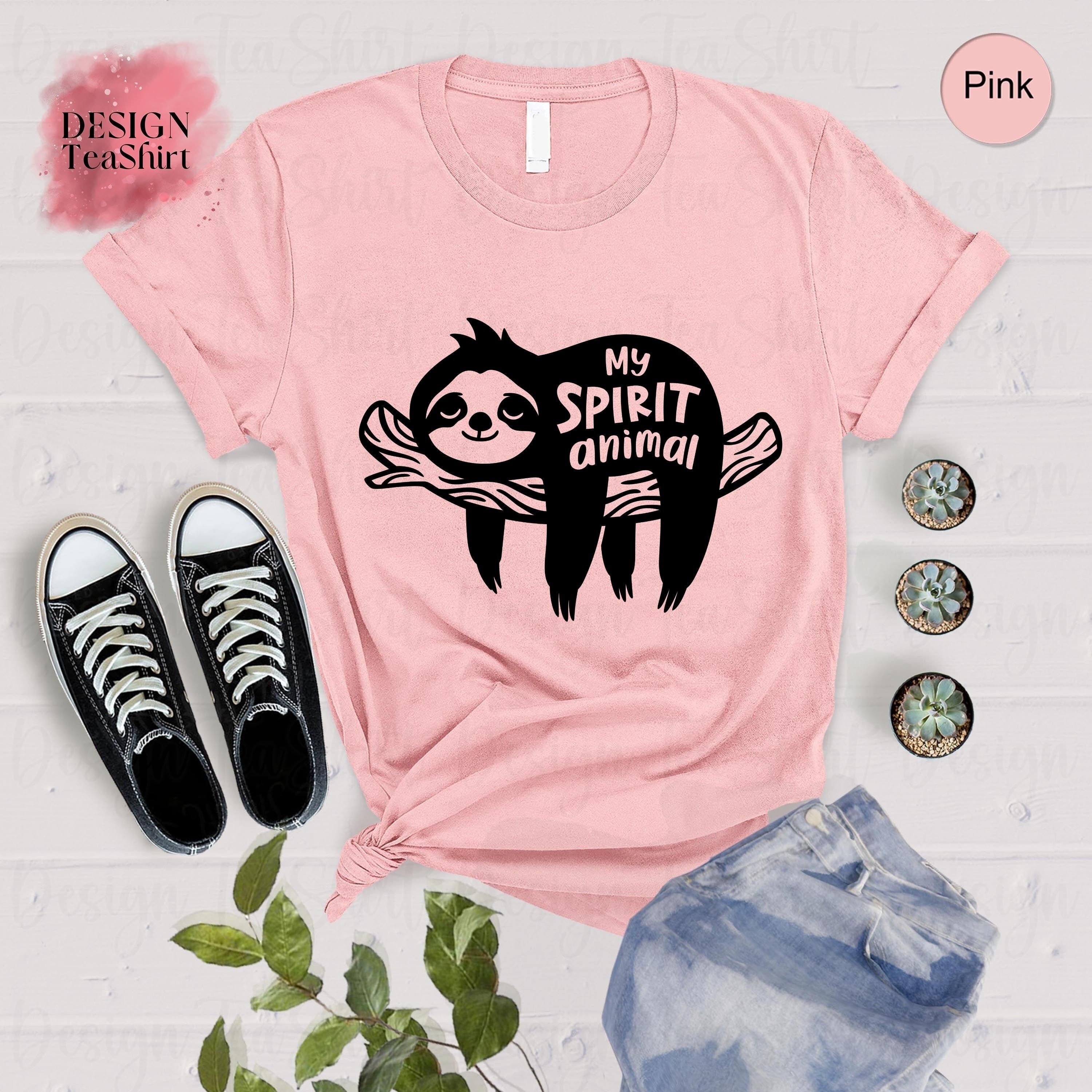 Discover My Spirit Animal Shirt, Funny Sloth Shirt, Animal Lover Shirt, Sloth T Shirt, Sloth Lover Tee, Animal Shirt