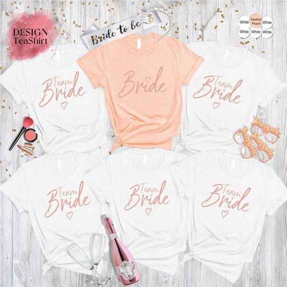 Bride T-shirt Bridal T Shirt Team Bride 