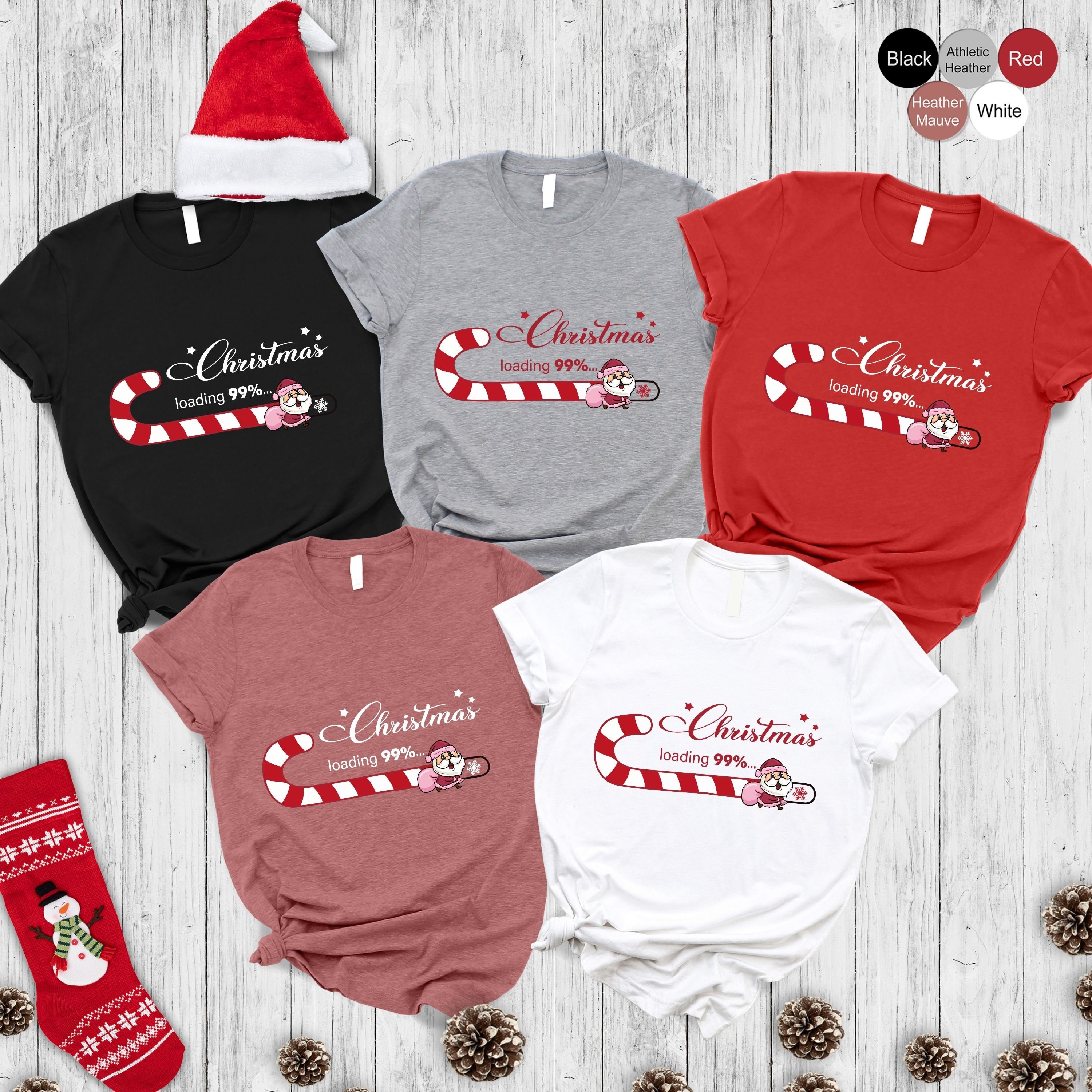 Discover Christmas Candy Cane Shirt, Funny Christmas Shirt, Christmas Santa Claus T-Shirt