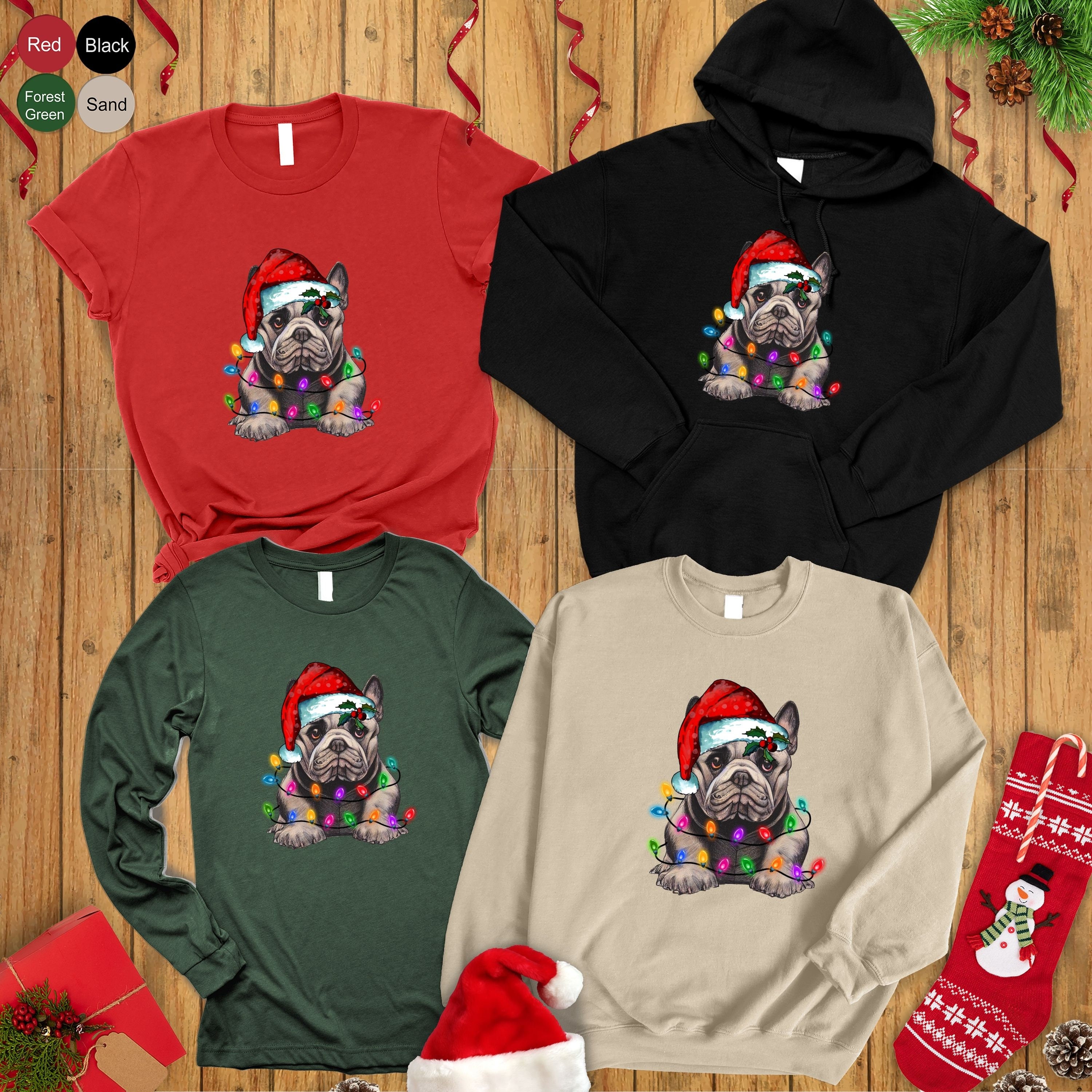 Discover French Bulldog Christmas Sweatshirt