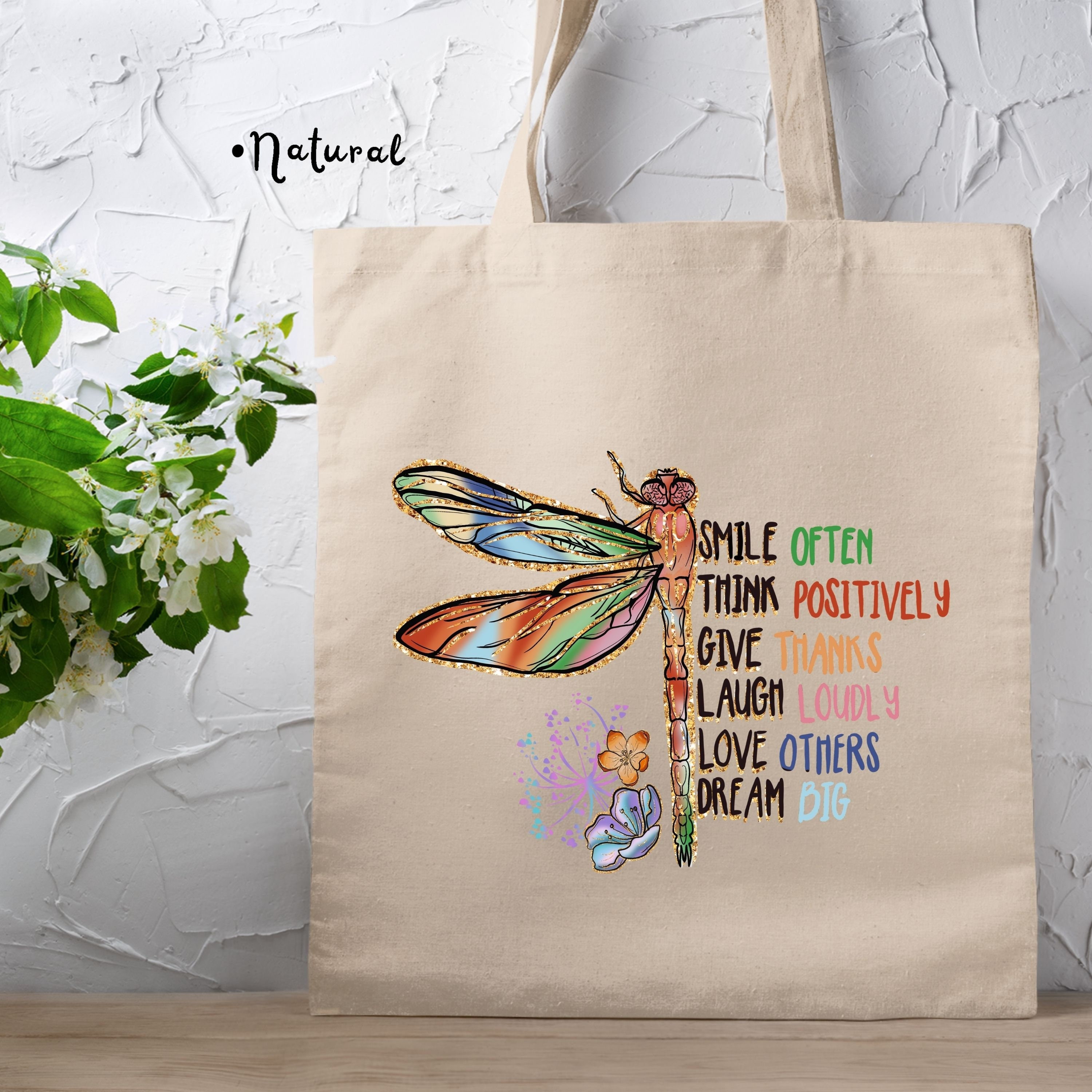 Personalized Custom Pattern Canvas Bag Canvas Tote Bags Aesthetic Colorful  Inspirational Life Quotes Reusable Grocery Bags Shopping Bags - Temu