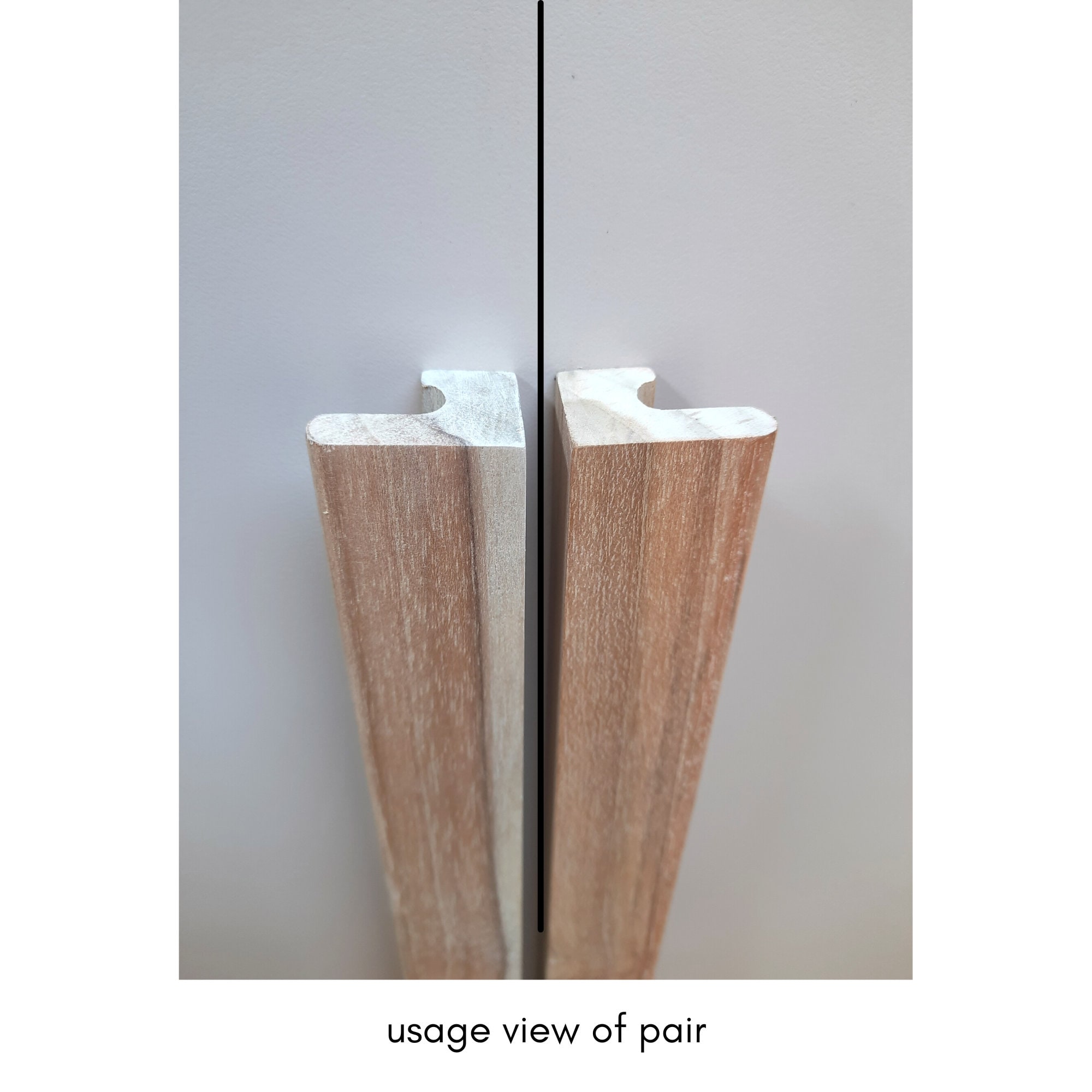 Wooden handles cheap for wardrobes