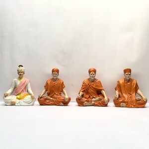 Guru parampara statue of baps, Hand crafted colour statue.