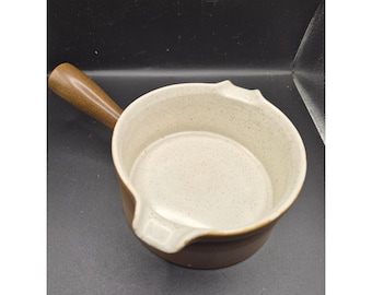 Mikasa Potters Art Ben Seibel PF012 Buckskin Brown Ceramic Saucepan Japan