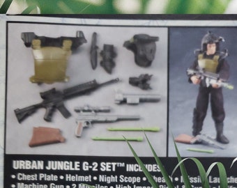 Hasbro GiJoe Urban Jungle G2 Set 2001 Vintage NIP Realistische Funktionen