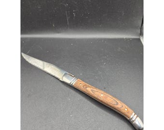 Laguiole Stainless Steel Serrated Steak Knives With Wood Handles - Set Of 6