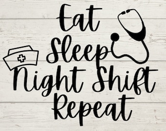 Night shift nurse svg cricut png file, nurse cricut instant download, printable cricut night shift nurse cut file design