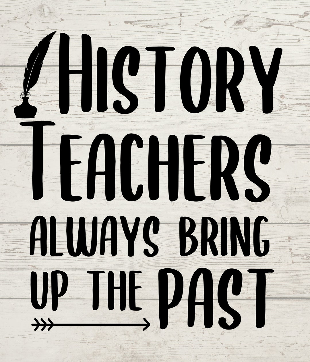 Targa In Metallo Umoristica Per Insegnanti Di Storia - History Teacher Always Bring Up The Past - Decorazione Da Parete 10,2 X 40,6 Cm