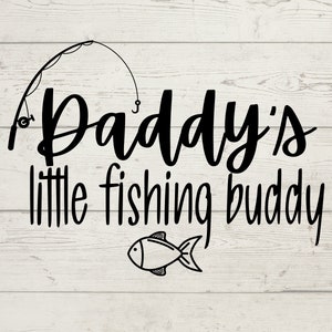 Amiguinho pescador do papai svg cricut, download instantâneo, arquivo de corte cricut de pesca do papai, arquivo digital png, arquivo cricut de pai e filho