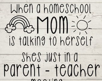 Homeschool mom svg cricut design for cricut machine funny homeschool instant download printable file for school students digital download