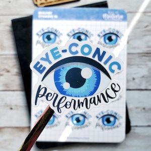 Feuille d'autocollants Eye-conic - Autocollant d'affirmation positive, autocollants de journal de planificateur scientifique, cadeau de scientifique en biologie, cadeau d'autonomisation en classe