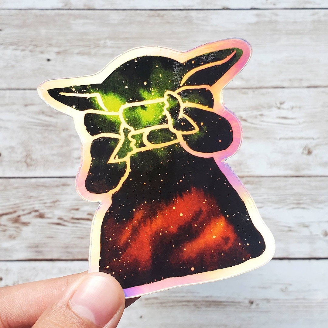 Baby Yoda Sticker, Baby Yoda Gift, Star Wars Gift, Star Wars Sticker ...