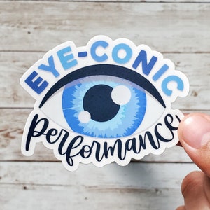 Sticker scientifique Eye-conic - Cadeaux sur le thème de la biologie, citation inspirante, sticker Hydroflask pour ordinateur portable, jeu de mots biologie amusant, cadeau pour la classe de sciences