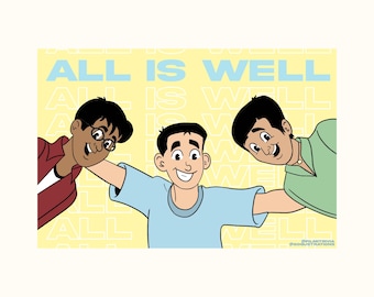 3 Idiots | All Is Well | Postcard