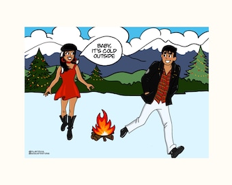 Bollywood Christmas Card | DDLJ | SRK | Kajol | Baby It's Cold Outside