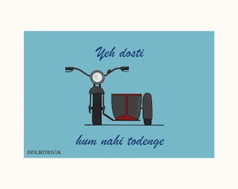 Yeh Dosti | Sholay | Postcard