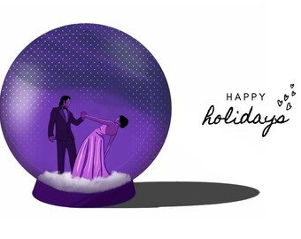 Bollywood Christmas Card | Om Shanti Om | Snow Globe | SRK | Deepika