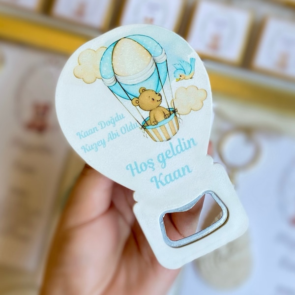 50 pcs. Magnet baby shower favors for guests girl and boy, Bottle opener baby shower favors for girl and boy in bulk
