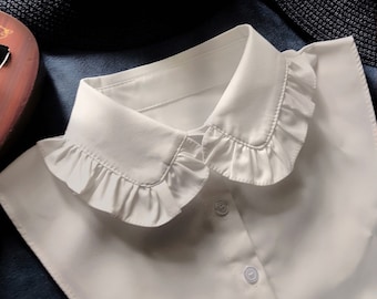 Peter Pan Collar Detachable Collar Women's All-Matching Fake Collar Shirt Fake Blouse Collar Decorative Collar Lace Collar Autumn and Winter