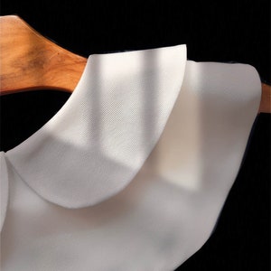 Elegante cuello de gasa falso, adorno de encaje versátil, cuello alto decorativo, cuello de camisa interior con adorno de encaje desmontable, tamaño libre imagen 3