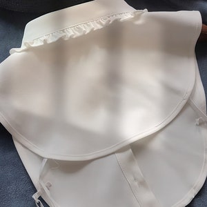 Frauen Fake Kragen abnehmbare Front Krawatte Shirts Weiß Falsche Vintage Bluse Kragen für Frauen Mädchen Favors Bild 5