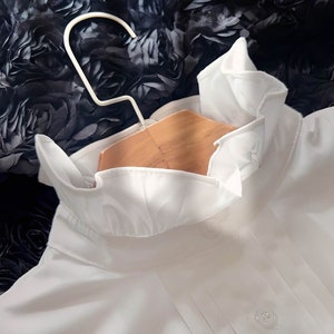 Gefälschter Kragen Abnehmbarer Kragen Bluse, Dickey Kragen Halbe Hemden Falscher Kragen für Frauen Mädchen Gefälligkeiten Bild 4